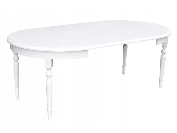 RICARDO RS6 stół rozkładany 110/110 - 210 fornir biały
